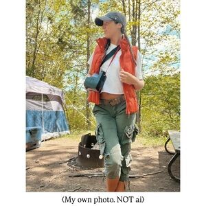 1995 Vintage Esprit | Orange Puffer Vest